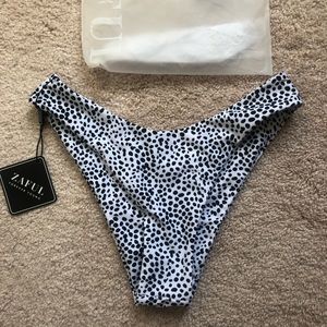 Black and white bikini bottoms